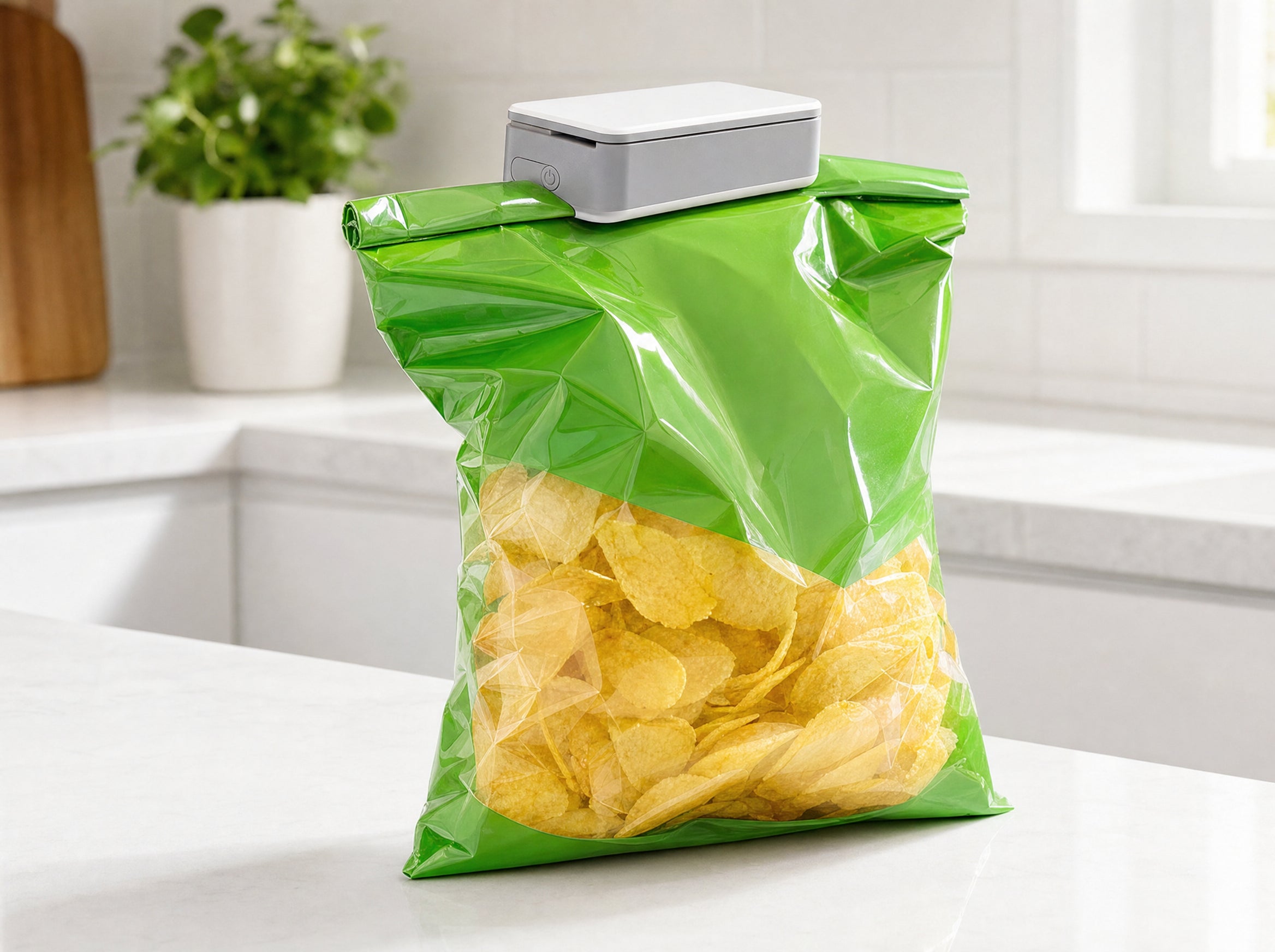 Bag sealed with SnapLock